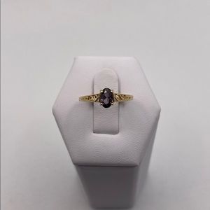 14k amethyst ring